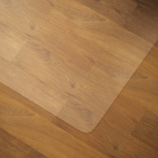 Homcom Alfombrilla Protectora Para Suelos 120x120 Cm Para Oficinas Transparente
