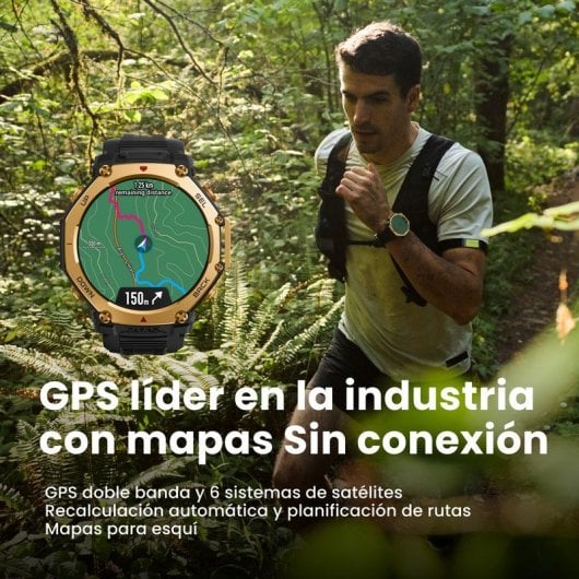 Smartwatch Amazfit T-Rex 3 Pro GPS + Bluetooth + display AMOLED + resistenza all'acqua