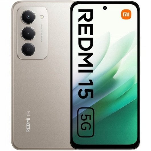 Xiaomi Redmi 15 5G Smartphone 8 Go 256 Go 6,9" FHD+ 144 Hz 7000 mAh Double SIM NFC Gris Titane