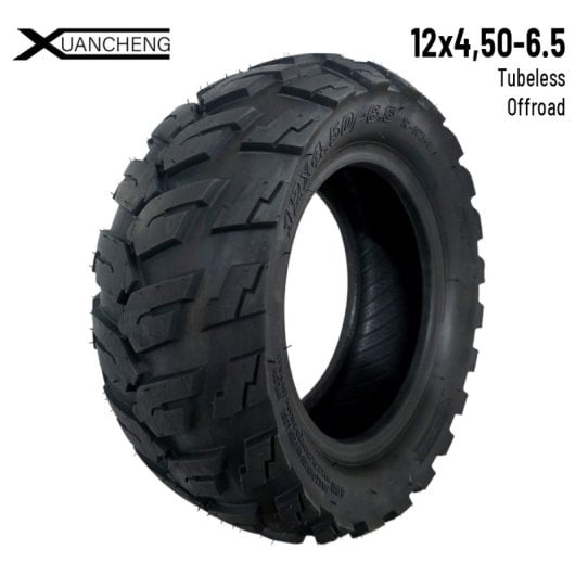 F10mobility Rueda Medida 12x4.5-6.5 Tubeless (no Necesita Cámara) Todoterreno Rueda Repuesto