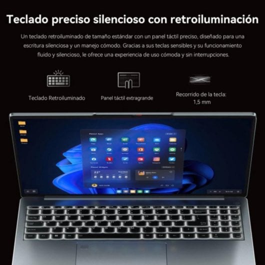 Portátil Vanwin NS316 16.1" Ryzen 7 7735HS 16GB 512GB SSD Radeon 680M Cinzento Windows 11 Pro Impressão Digital