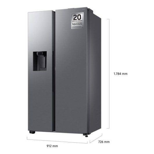 Frigorífico Samsung Americano 178 cm 640 L D Inox Wi-Fi No Frost Dispensador AI