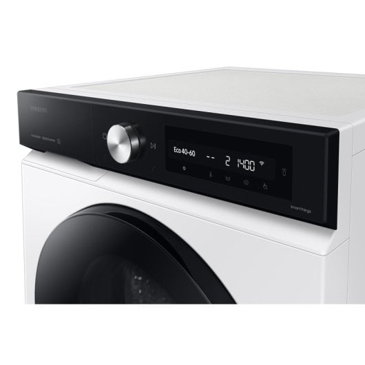 Samsung WW90DB7U94GEU3 - Máquina de Lavar Roupa AI EcoBubble, Inteligência Artificial e SmartThings, 9 kg, A-20% com Super Speed 39, Auto-doseador, Branco