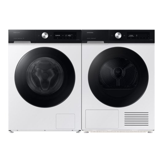 Samsung WW90DB7U94GEU3 - Máquina de Lavar Roupa AI EcoBubble, Inteligência Artificial e SmartThings, 9 kg, A-20% com Super Speed 39, Auto-doseador, Branco