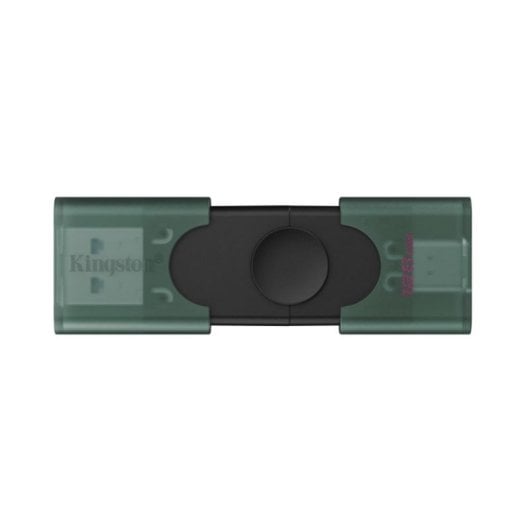 Chiavetta USB Kingston DataTraveler Duo 128GB USB-A USB-C 3.2 Gen 1 Nera Verde