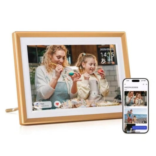 Cornice digitale Arzopa 10.1" Touch, Cloud infinito, App dedicata, Multiutente, IPS