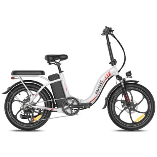 Bicicleta eléctrica Fafrees F20+ plegable 90 km autonomía 20 Ah 250 W Shimano 7V Blanca