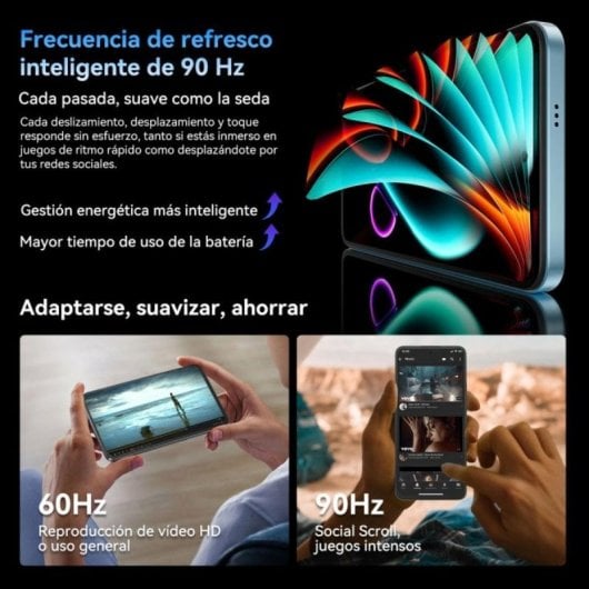 Smartphone Blackview COLOR 6 8GB 128GB 6.67" 90Hz 5000mAh Dual SIM Android 15 Blanco
