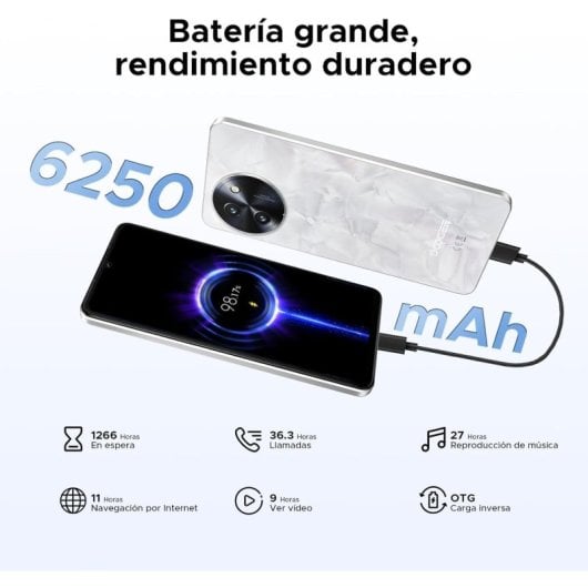 Note 59 Pro+ 5g 36/512gb 6.75" 120hz 6250mah 50mp Android 15 NFC Bianco Gratis