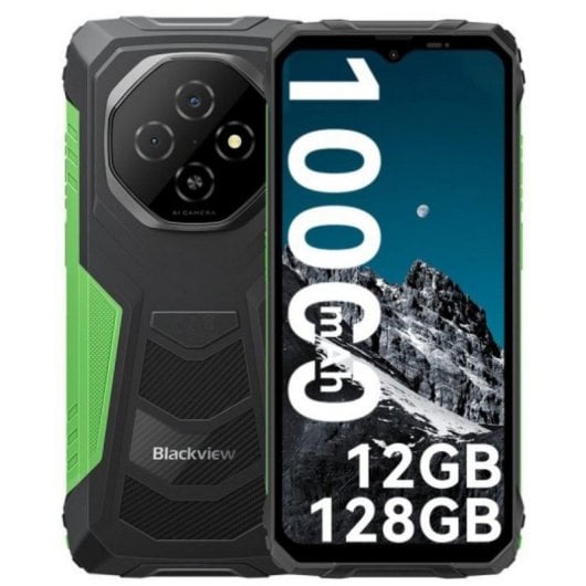 Smartphone Blackview FORT 1 4GB 128GB 6.56" IPS HD+ 11000mAh NFC Resistente Android 15 Verde