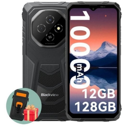 Smartphone Blackview FORT 1 4GB 128GB 6.56" IPS HD+ 11000mAh NFC Resistente Android 15 Negro + Funda