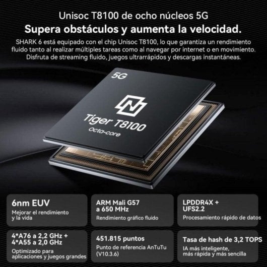 Blackview SHARK 6 5G 4GB 128GB 6.88" Azul