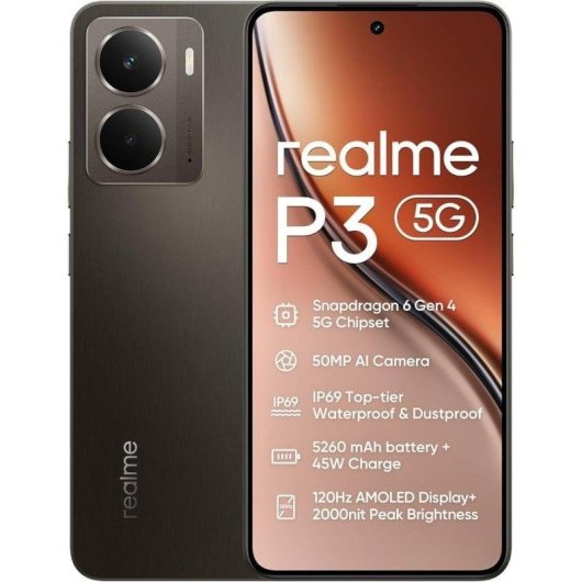 Realme P3 5G 12GB 512GB 6.67" Gris Cometa