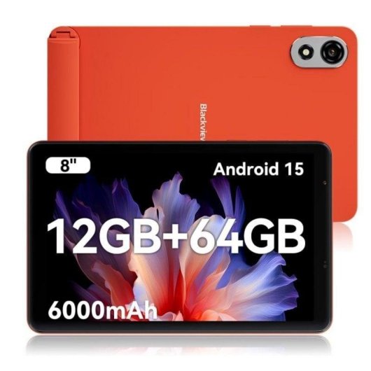 Tablet Blackview Zeno 1 WiFi + 4G 8" 4GB 64GB Naranja