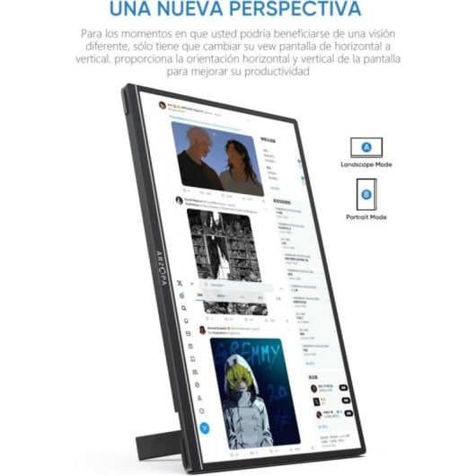 ARZOPA AR-ZIRC-P Monitor Portátil 16" 2.5K 60Hz IPS HDR 120% sRGB com Altifalantes, USB-C e HDMI
