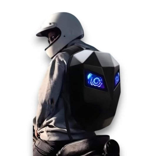 Mochila LED Rider Impermeable 18-30L Panel LED Seguridad Resistente Portátil 15,6"