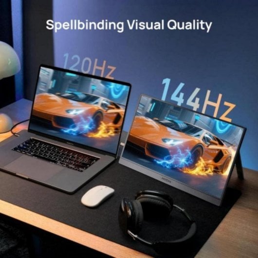 Arzopa ARZ1FCG Monitor Portátil 16.1" FullHD 144Hz IPS sRGB 106% em Alumínio com USB-C e Mini-HDMI