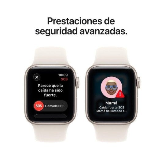 Apple Watch SE 3 GPS 40mm OLED Starlight M/L Étanche 50m Pulsomètre Suivi Sommeil SOS