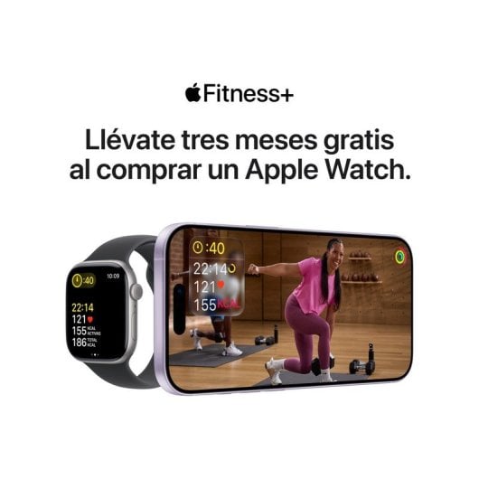 Apple Watch SE 3 GPS 40 mm, boîtier en aluminium Midnight avec bracelet sport Midnight S/M