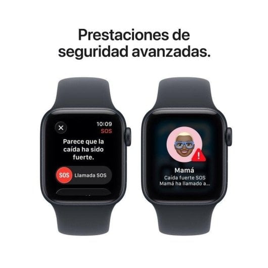 Apple Watch SE 3 GPS 40mm OLED Minuit M/L Etanche 50m Pulsomètre Suivi Sommeil Alarme SOS