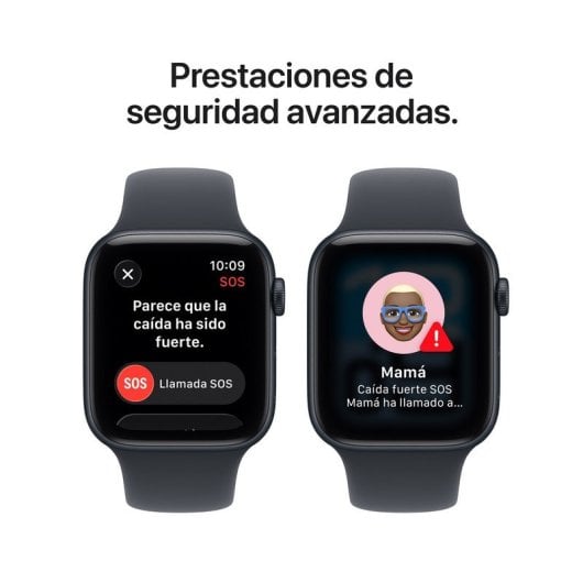 Apple Watch SE 3 GPS 44 mm, boîtier en aluminium Midnight avec bracelet sport Midnight M/L