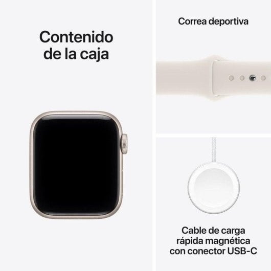 Apple Watch SE 3 GPS + Cellular 40mm OLED Alluminio Bianco Stella S/M Resistente all’acqua