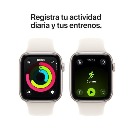 Apple Watch SE 3 GPS + Cellular 44 mm Bracelet sport en aluminium blanc étoilé S/M