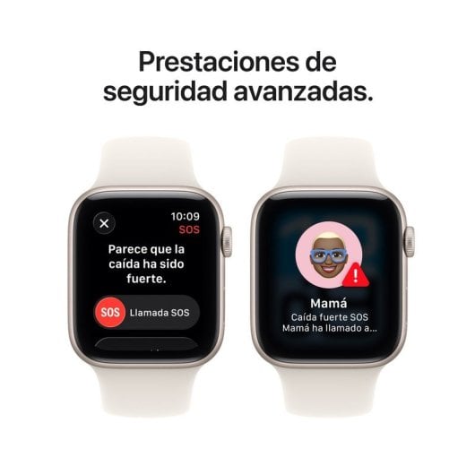 Apple Watch SE 3 GPS + Cellular 44 mm Bracelet sport en aluminium blanc étoilé S/M
