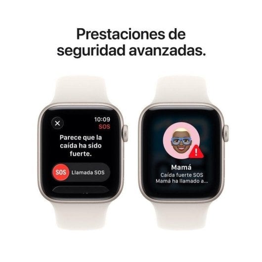 Apple Watch SE 3 GPS + Cellular 44mm OLED Aluminium Blanc Étoile S/M Étanche Pulsomètre Sommeil