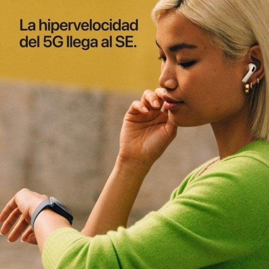 Apple Watch SE 3 GPS + Cellular 44mm OLED Midnight M/L Resistente all’acqua, Monitor Sonno, SOS