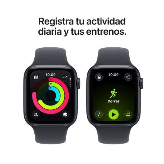Apple Watch SE 3 GPS + Cellular 44 mm Aluminium Minuit avec Bracelet Sport Minuit M/L