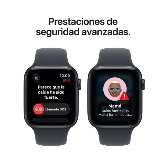 Apple Watch SE 3 GPS + Cellular 44 mm Aluminium Minuit avec Bracelet Sport Minuit M/L