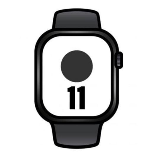 Apple Watch Series 11 GPS NFC 42mm Retina OLED Preto S/M Resistente à Água IP6X SpO2 Pulsómetro