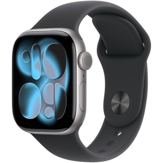 Apple Watch Series 11 GPS 42mm Caja de Aluminio Gris Espacial con Correa Deportiva Negra M/L