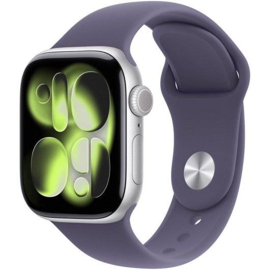 Apple Watch Series 11 GPS 42mm Retina OLED Silber Lila S/M IP6X SpO2 Herzfrequenz Schlafmonitor NFC
