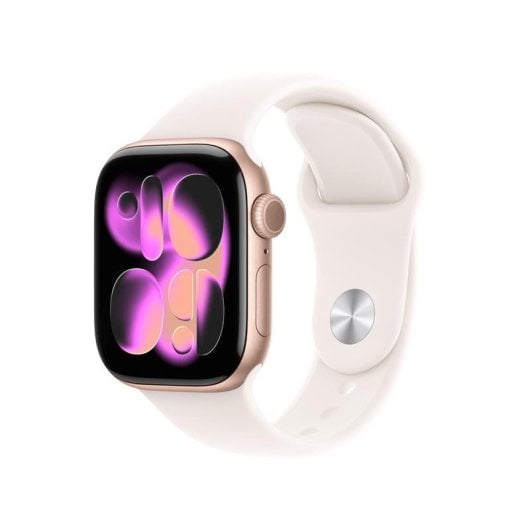 Apple Watch Series 11 GPS + Cellular 42mm Caja Aluminio Oro Rosa con Correa Deportiva Rosa Rubor M/L
