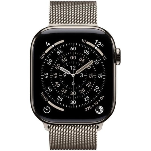 Apple Watch Series 11 GPS + Cellular 5G 42mm Retina OLED Titânio Pulseira Milanese Loop Resistência Água IP6X