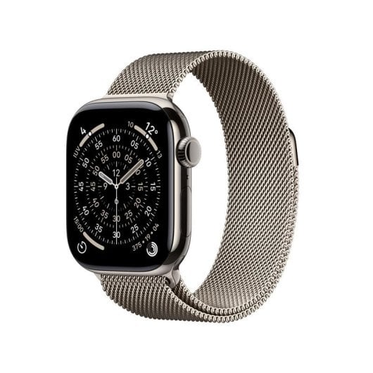 Apple Watch Series 11 GPS + Cellular 5G 42mm Retina OLED Titânio Pulseira Milanese Loop Resistência Água IP6X