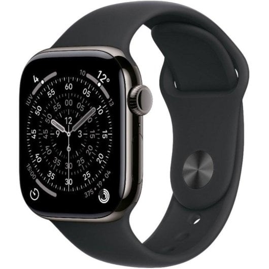 Apple Watch Series 11 GPS + Cellular 5G 42mm Retina OLED Titânio Preto M/L IP6X SpO2 Pulsómetro Sono SOS