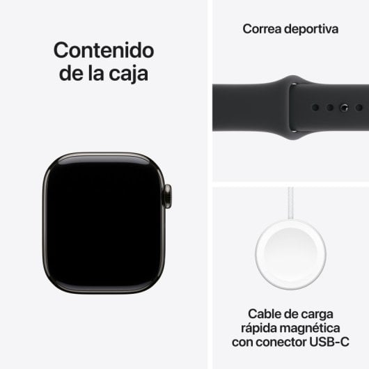 Apple Watch Series 11 GPS + Cellular 5G 42mm Retina OLED Titânio Preto M/L IP6X SpO2 Pulsómetro Sono SOS