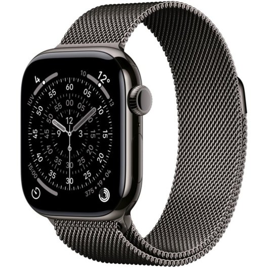 Apple Watch Series 11 GPS + Cellular 42mm Caja de Titanio Pizarra con Pulsera Milanese Loop Pizarra