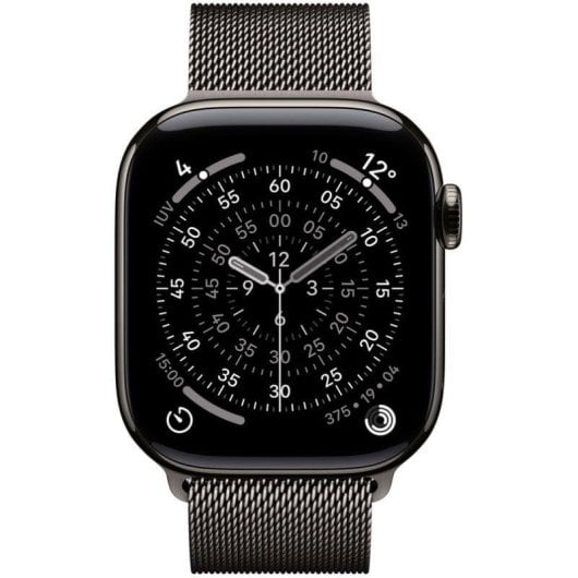 Apple Watch Series 11 GPS Cellular 42mm Retina OLED Titane Taille Unique Étanche IP6X SpO2 Pulsomètre