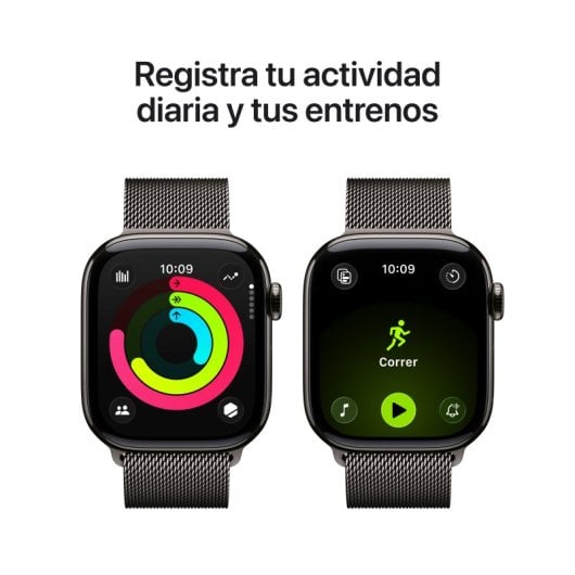 Apple Watch Series 11 GPS Cellular 42mm Retina OLED Titane Taille Unique Étanche IP6X SpO2 Pulsomètre