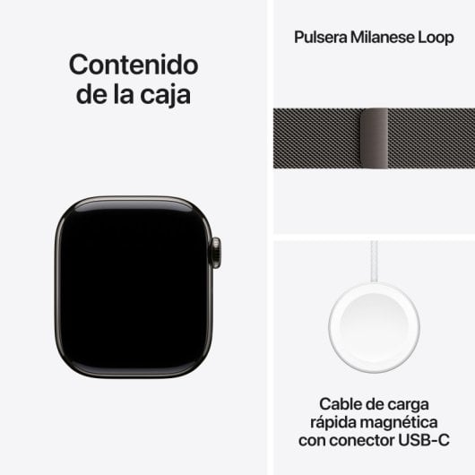 Apple Watch Series 11 GPS Cellular 42mm Retina OLED Titane Taille Unique Étanche IP6X SpO2 Pulsomètre