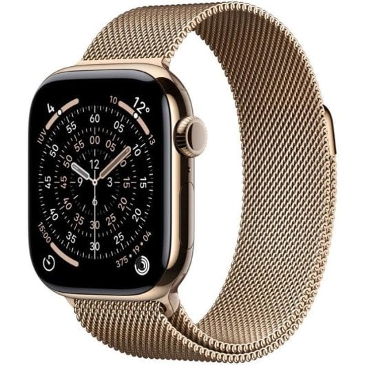 Apple Watch Series 11 GPS + Cellular 5G 42mm OLED Titanio Gold Resistenza Acqua IP6X SpO2