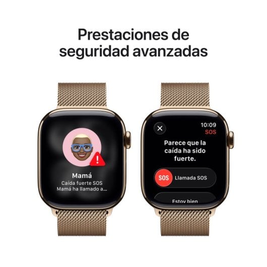 Apple Watch Series 11 GPS + Cellular 42mm Caja de Titanio Oro con Pulsera Milanese Loop Oro Reacondicionado