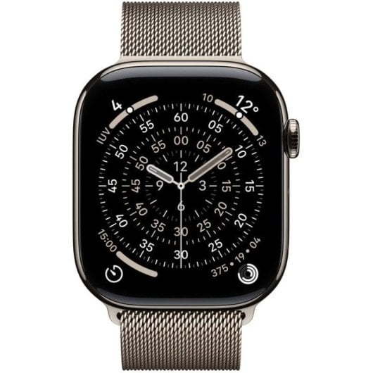 Apple Watch Series 11 GPS + Cellular 46mm Caja Titanio Natural con Pulsera Milanese Loop Natural S/M