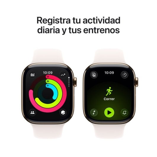 Apple Watch Series 11 GPS + Cellular 46mm OLED Titânio Ouro Rosa S/M IP6X SpO2 Pulsómetro