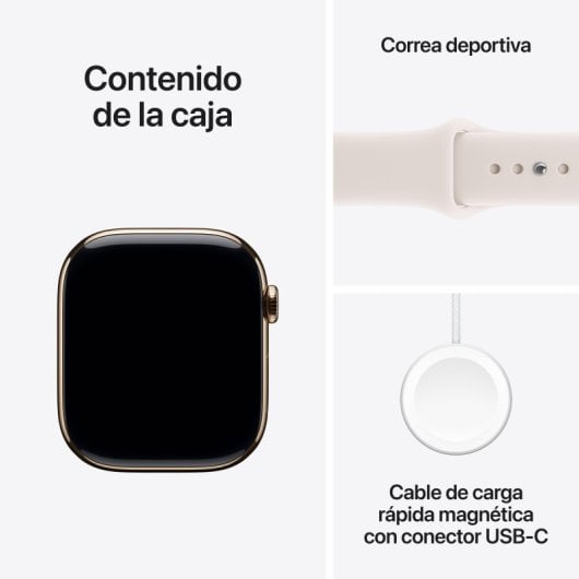 Apple Watch Series 11 GPS + Cellular 46mm OLED Titânio Ouro Rosa S/M IP6X SpO2 Pulsómetro