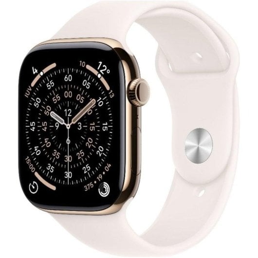 Apple Watch Series 11 GPS + Cellular 46mm Caja de Titanio Oro con Correa Deportiva Rosa Rubor M/L